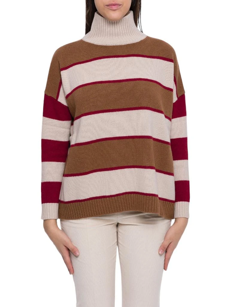 商品Weekend Max Mara|Weekend Max Mara Turtleneck Striped Jumper,价格¥1703,第1张图片