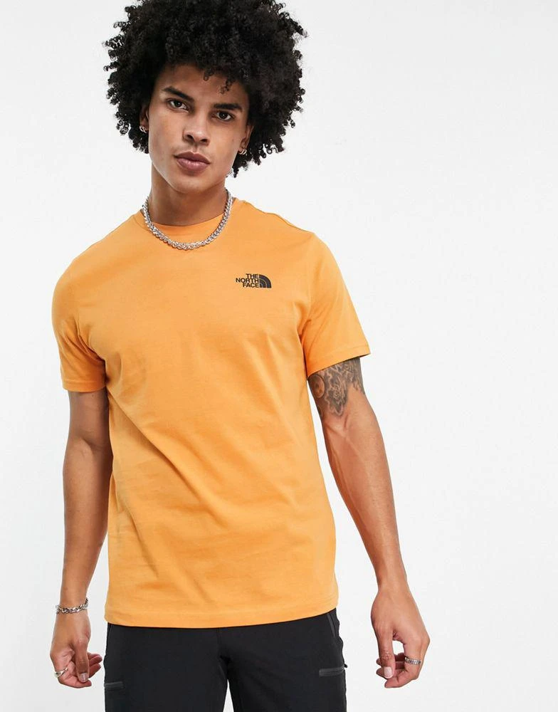 商品The North Face|The North Face Simple Dome t-shirt in orange Exclusive at ASOS,价格¥259,第1张图片