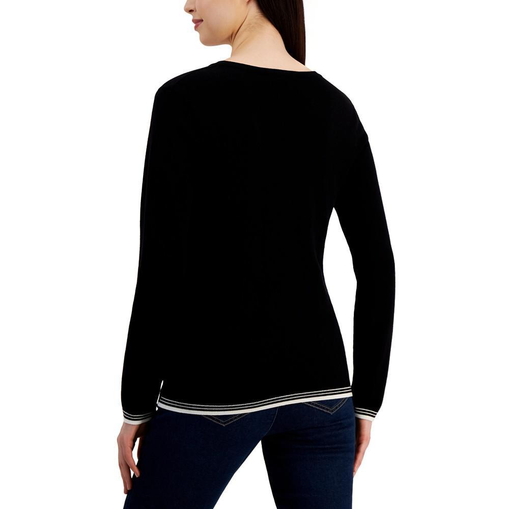 商品Tommy Hilfiger|Women's Global Heart Ivy Sweater,价格¥392,第4张图片详细描述