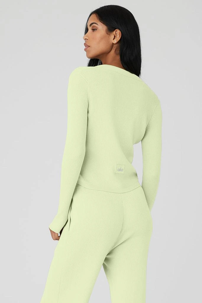 商品Alo|Knit Salana Cardigan - Iced Green Tea,价格¥907,第2张图片详细描述