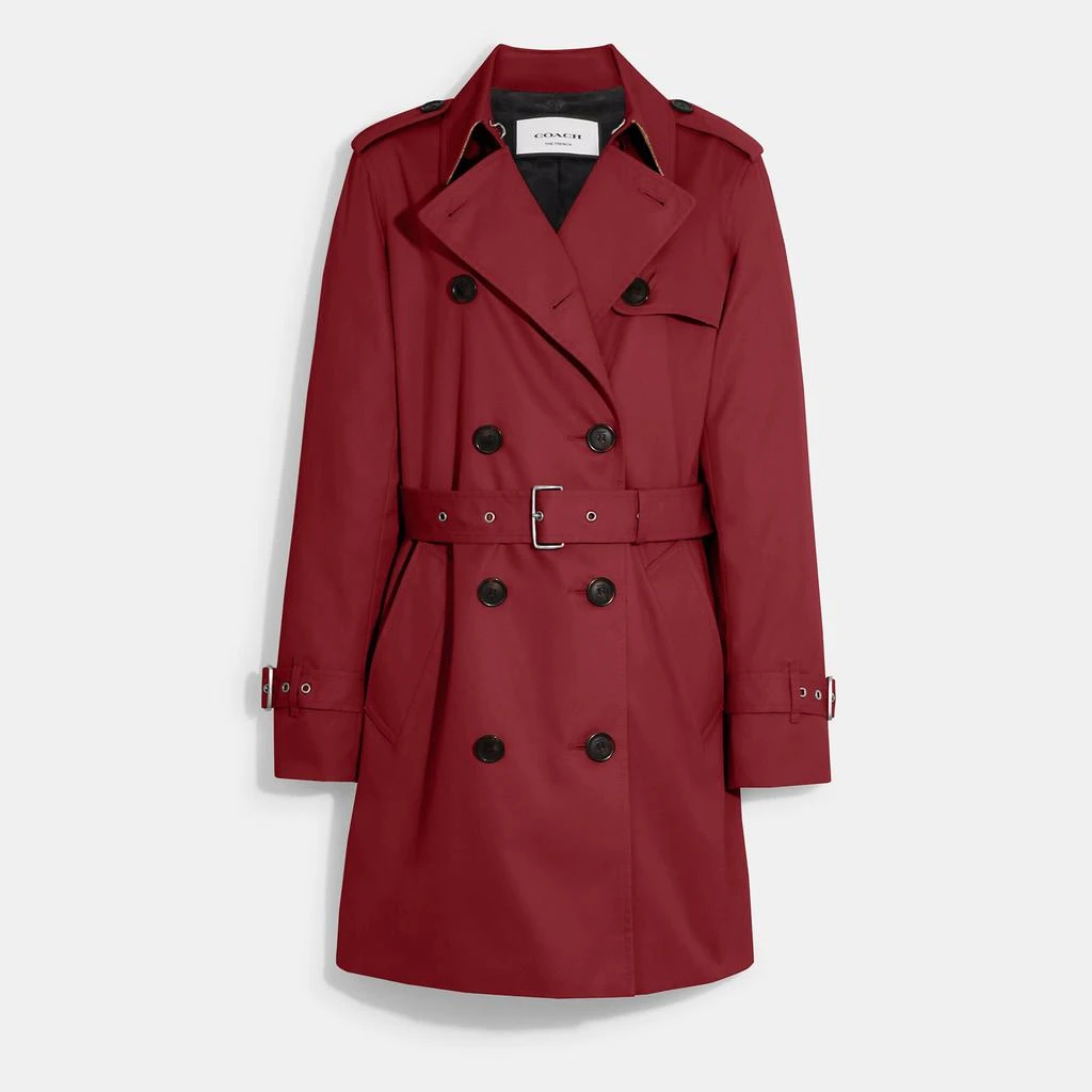 商品Coach|Solid Mid Trench,价格¥1448,第1张图片