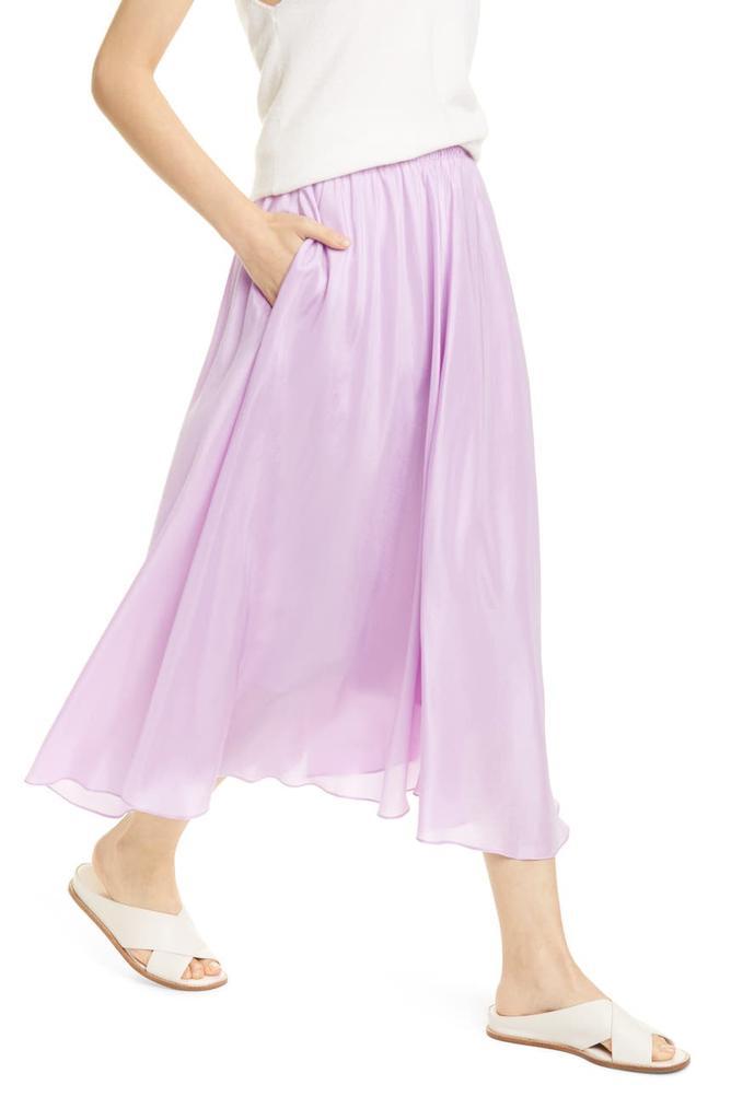 商品Vince|Gathered Silk Midi Skirt,价格¥1250,第6张图片详细描述