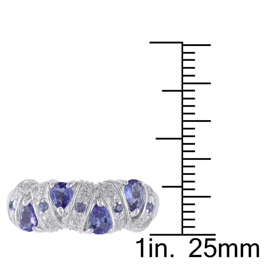 商品Amour|Sterling Silver 3/5 CT TGW Tanzanite Fashion Ring,价格¥409,第3张图片详细描述