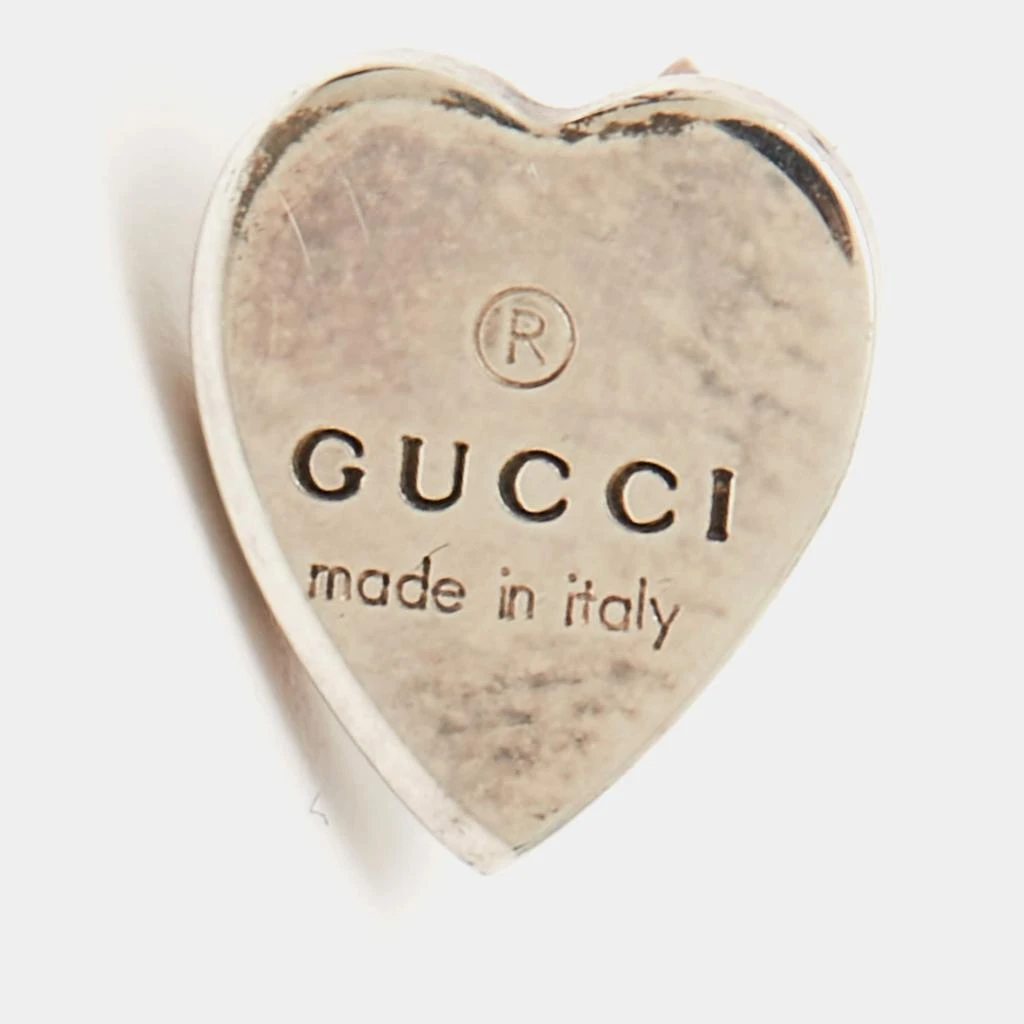 商品[二手商品] Gucci|Gucci Sterling Silver Heart Stud Earrings,价格¥1505,第4张图片详细描述