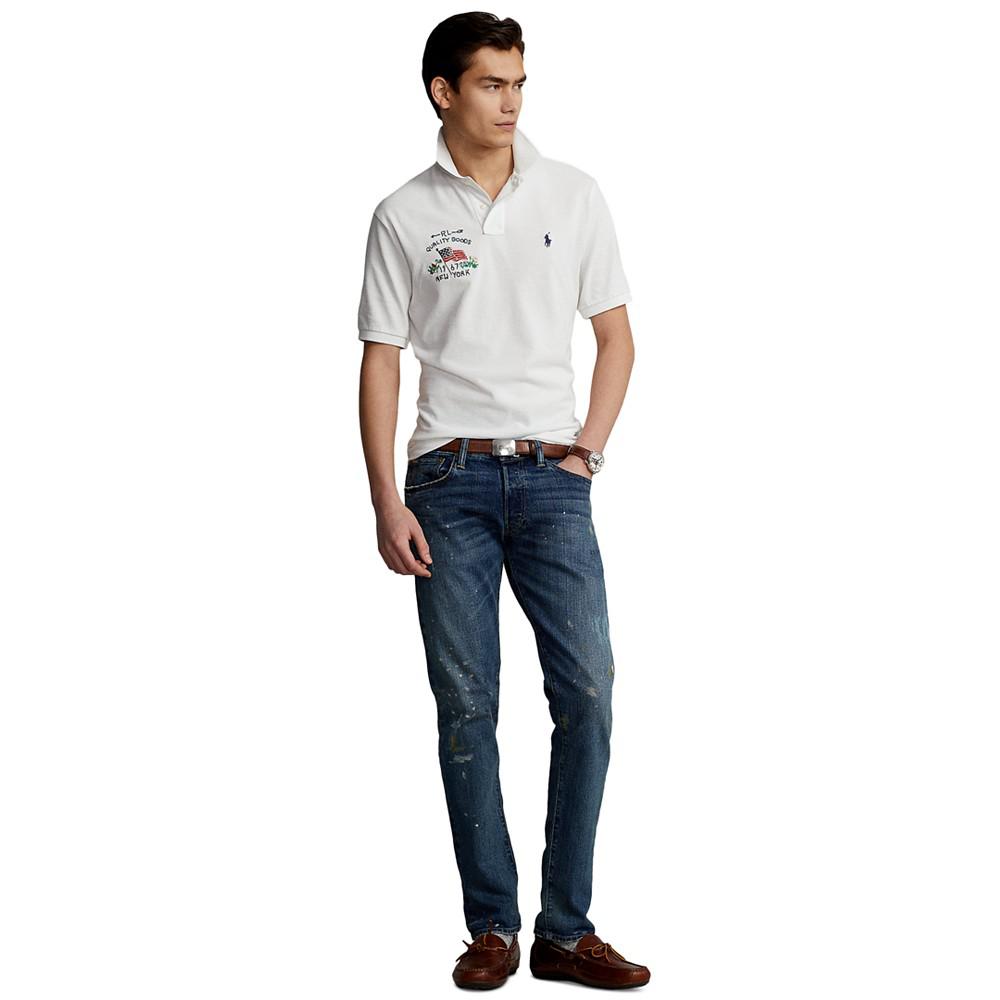 Men's Classic-Fit Flag Mesh Polo Shirt商品第4张图片规格展示