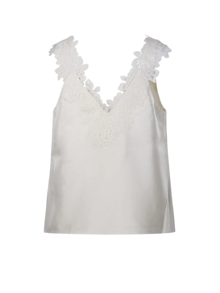 商品Róhe|V-Neck Lace Top,价格¥2472,第3张图片详细描述