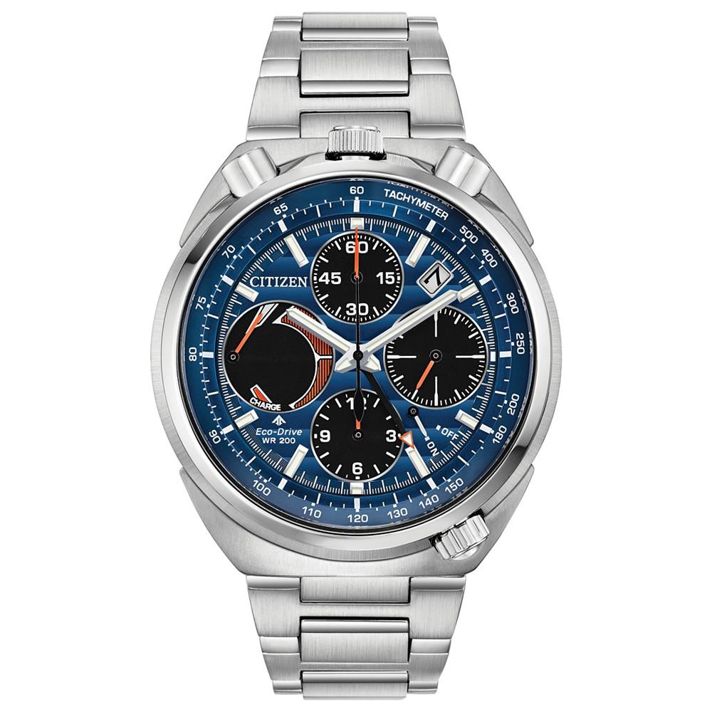 Eco-Drive Men's Chronograph Promaster Tsuno Racer Stainless Steel Bracelet Watch 45mm商品第1张图片规格展示