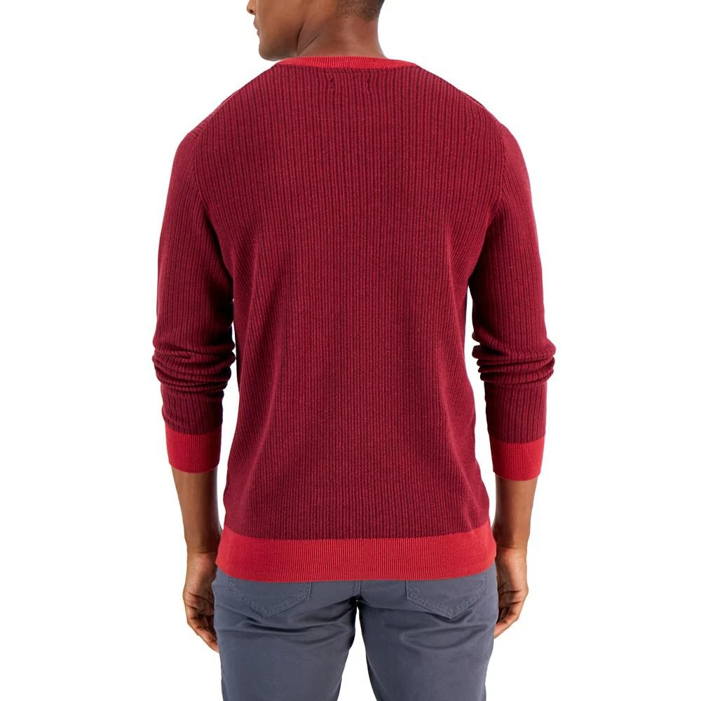 商品Club Room|Men's Two-Tone Crewneck Sweater, Created for Macy's,价格¥121,第2张图片详细描述