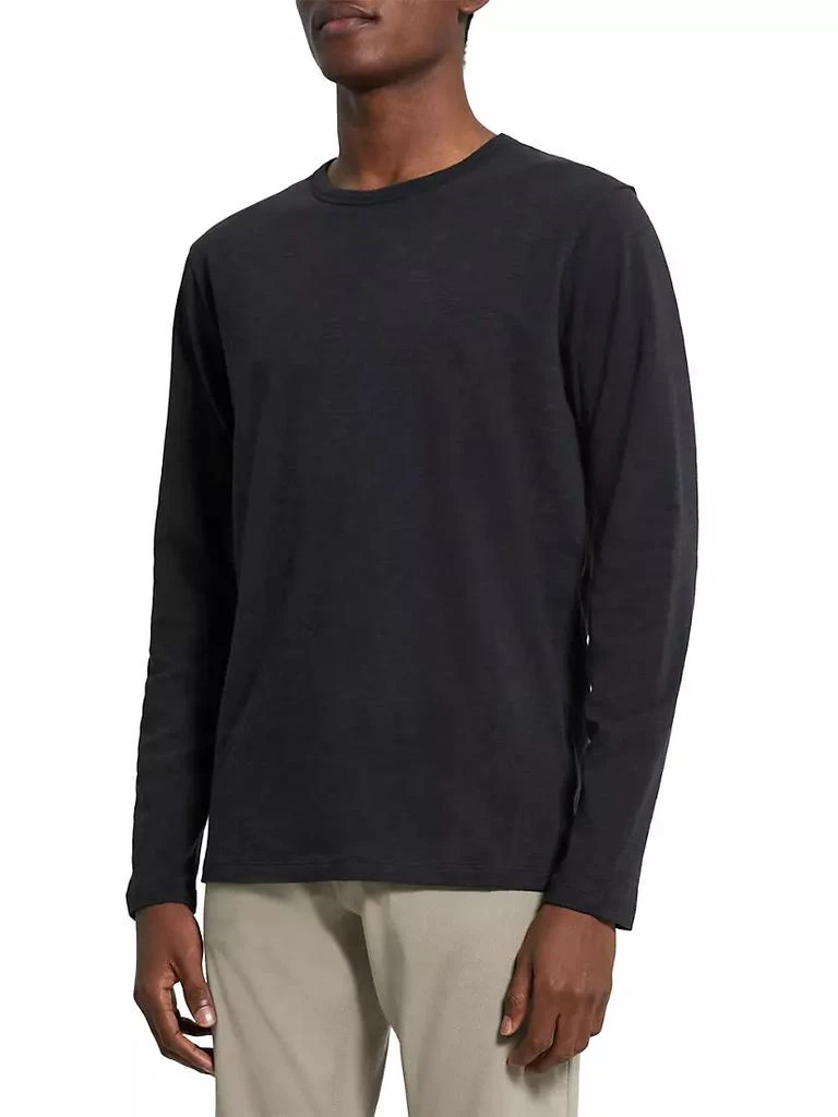 商品Theory|Essential Long-Sleeve Cosmos T-Shirt,价格¥711,第4张图片详细描述