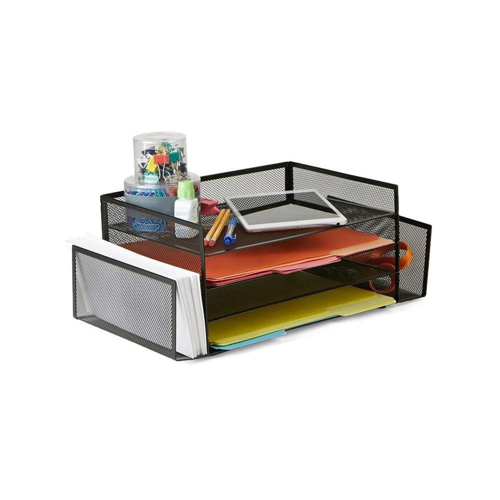 商品Mind Reader|Desk Organizer with 2 Side Storage Compartments,价格¥348,第1张图片