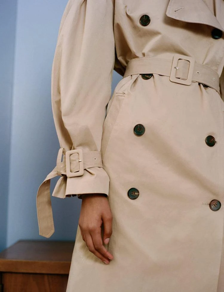 商品Pixie Market|Tan Oversize Belted Trench Coat,价格¥2099,第3张图片详细描述