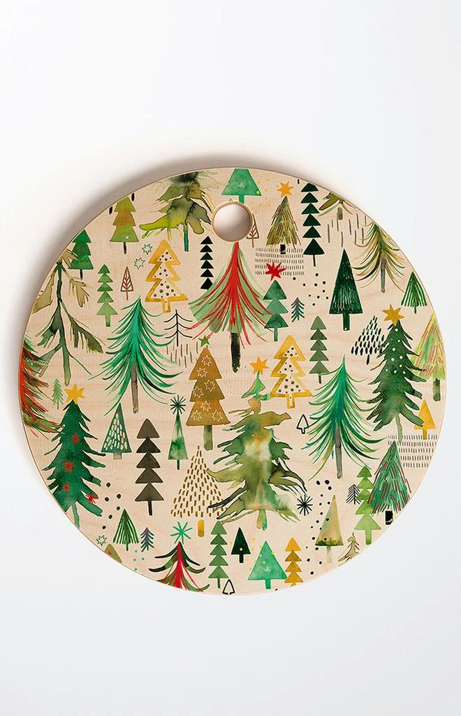 商品DENY Designs|Ninola Design Colorful Christmas Trees Cutting Board,价格¥290,第1张图片