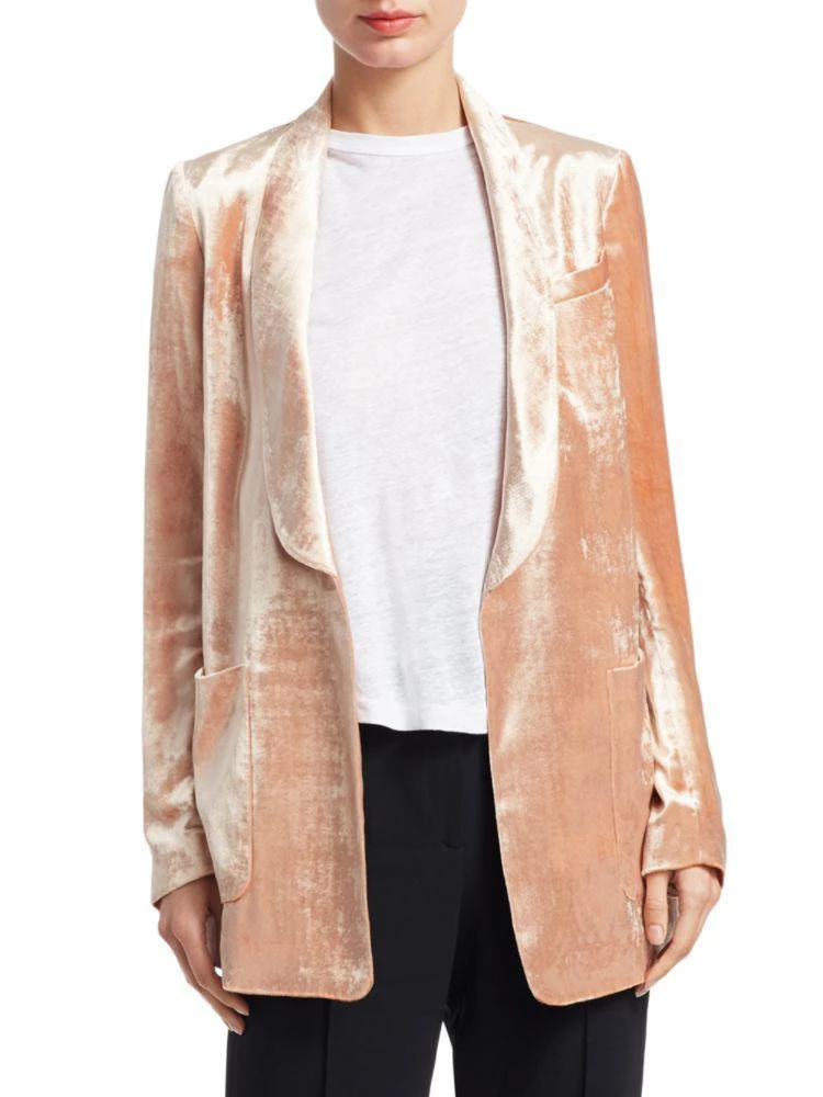 商品A.L.C.|Ford Velvet Open-Front Blazer,价格¥2509,第1张图片