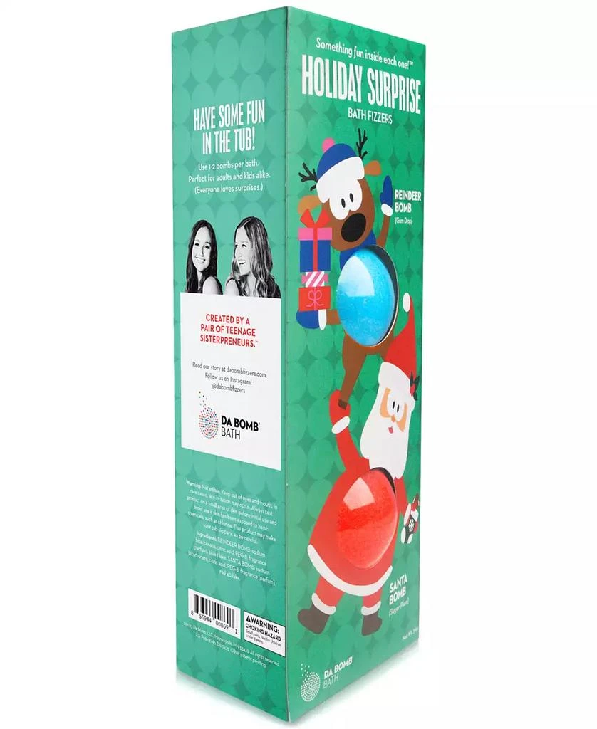 商品Da Bomb|2-Pc. Holiday Surprise Santa & Reindeer Bath Bombs Set,价格¥78,第4张图片详细描述