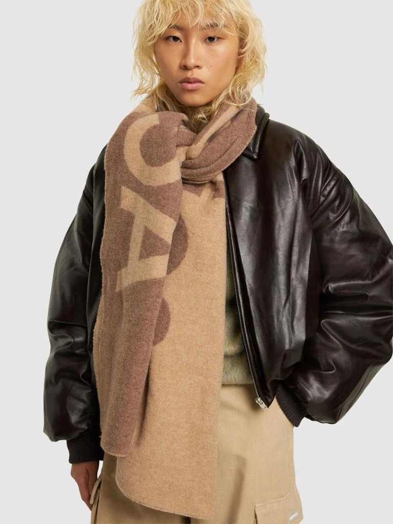 商品Acne Studios|Toronty Contrast Logo Wool Blend Scarf,价格¥2141,第1张图片详细描述