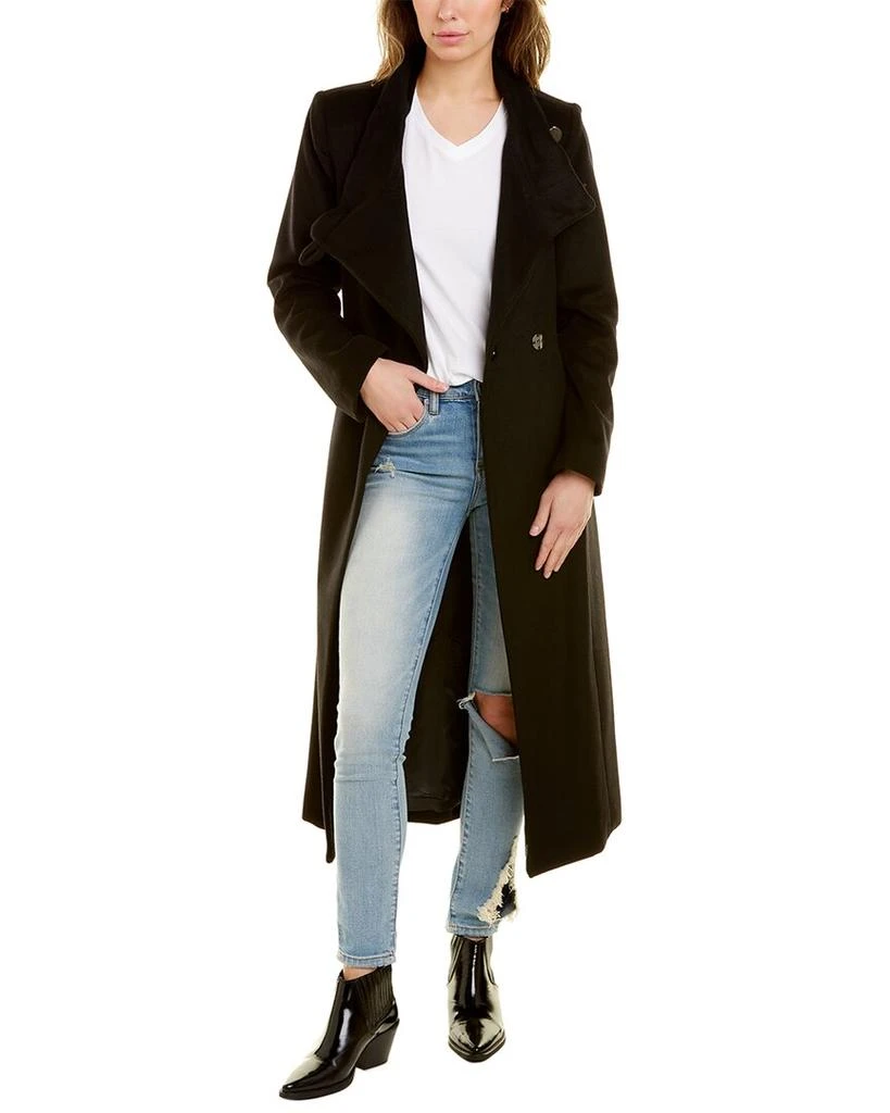 商品Kenneth Cole|Kenneth Cole Wool-Blend Belted Maxi Coat,价格¥638,第1张图片