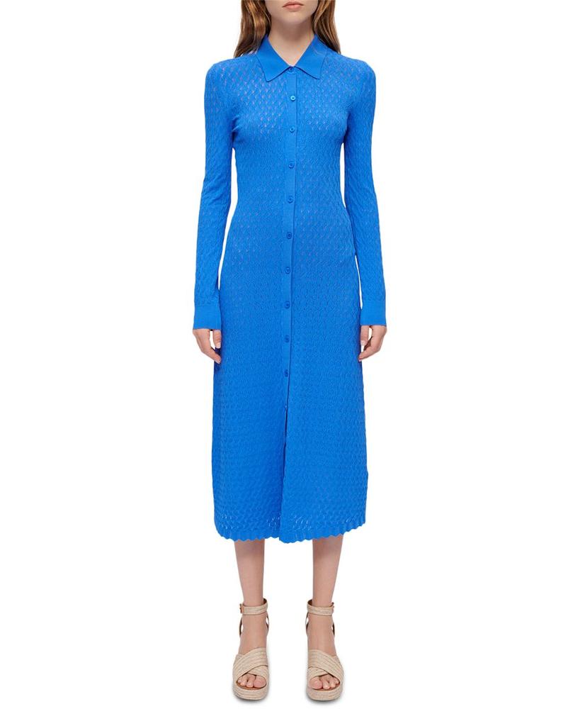 Maline Knit Shirt Dress商品第1张图片规格展示