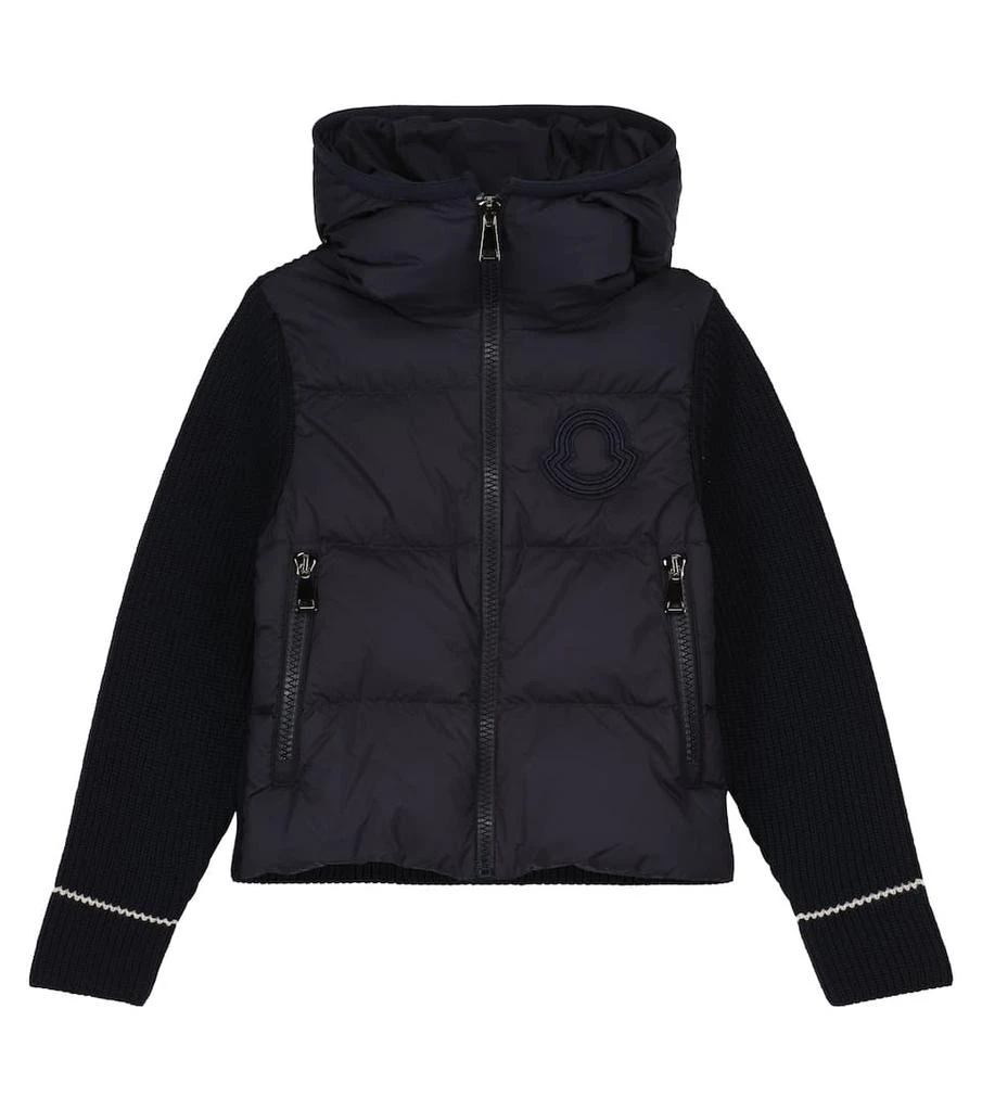 商品Moncler|Knit-sleeve down jacket,价格¥3048,第1张图片