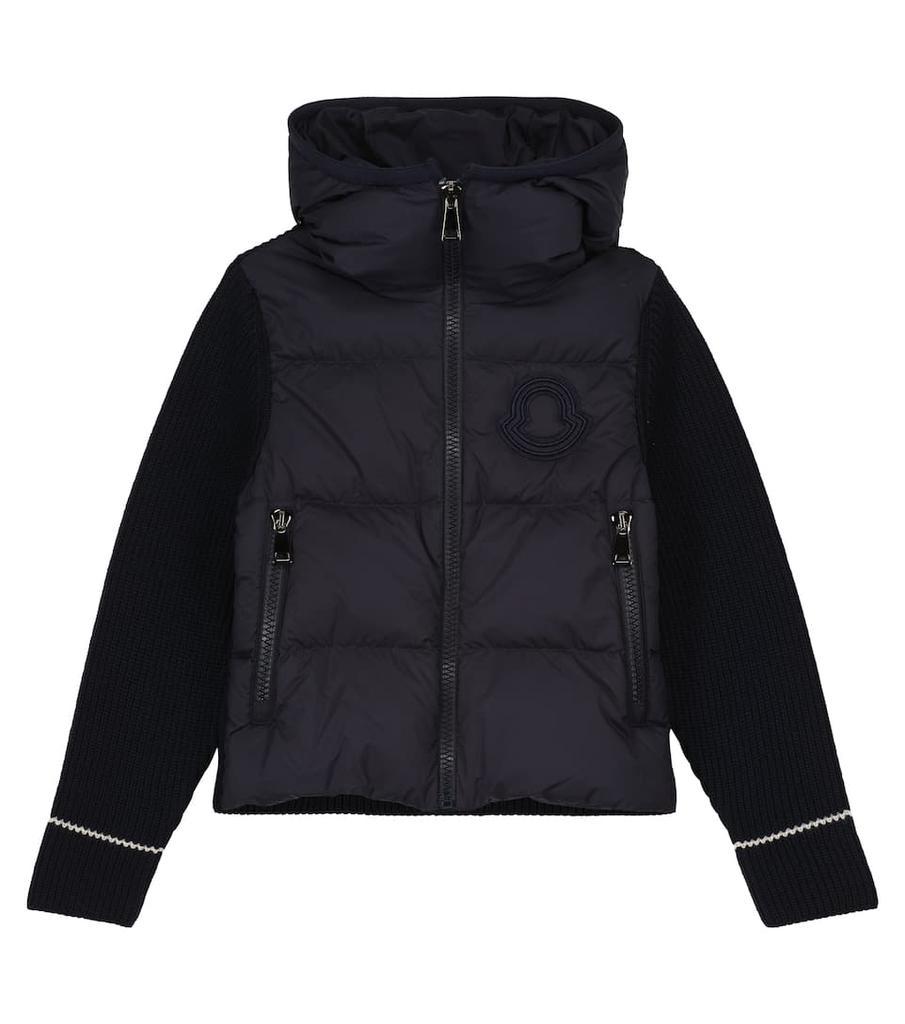 商品Moncler|Knit-sleeve down jacket,价格¥2694-¥3003,第1张图片