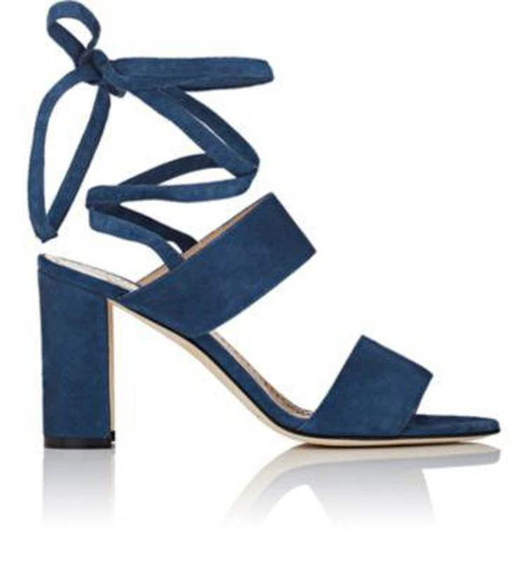 商品Manolo Blahnik|Khandala Suede Ankle-Tie Sandals,价格¥2794,第1张图片