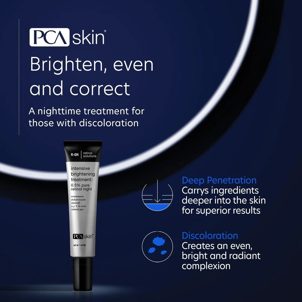 商品PCA SKIN|PCA SKIN Intensive Brightening Treatment 0.5 Pure Retinol Night,价格¥984,第2张图片详细描述