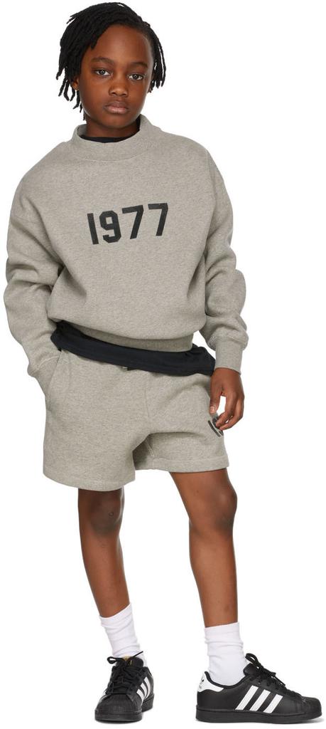 Kids Grey '1977' Sweatshirt商品第1张图片规格展示