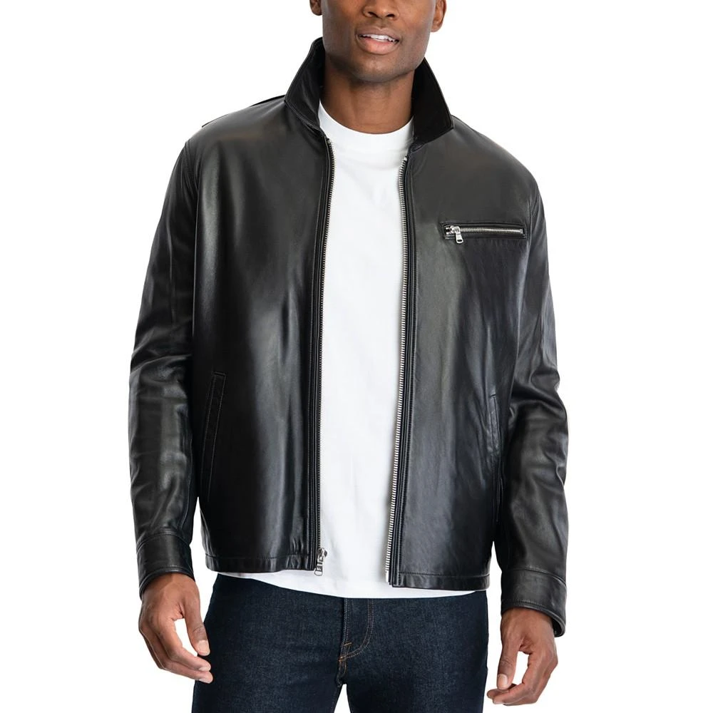 商品Michael Kors|Men's James Dean Leather Jacket, Created for Macy's,价格¥2685,第1张图片