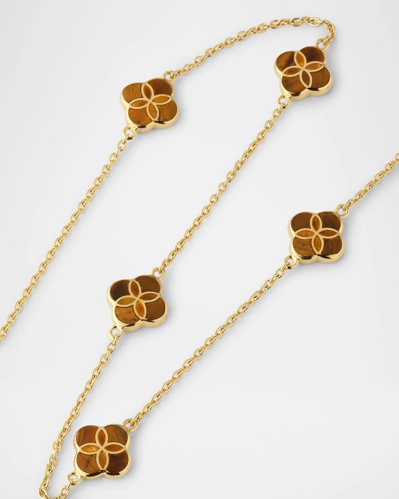 商品Jan Leslie|Five Petal Gemstone Station Necklace,价格¥5531,第3张图片详细描述