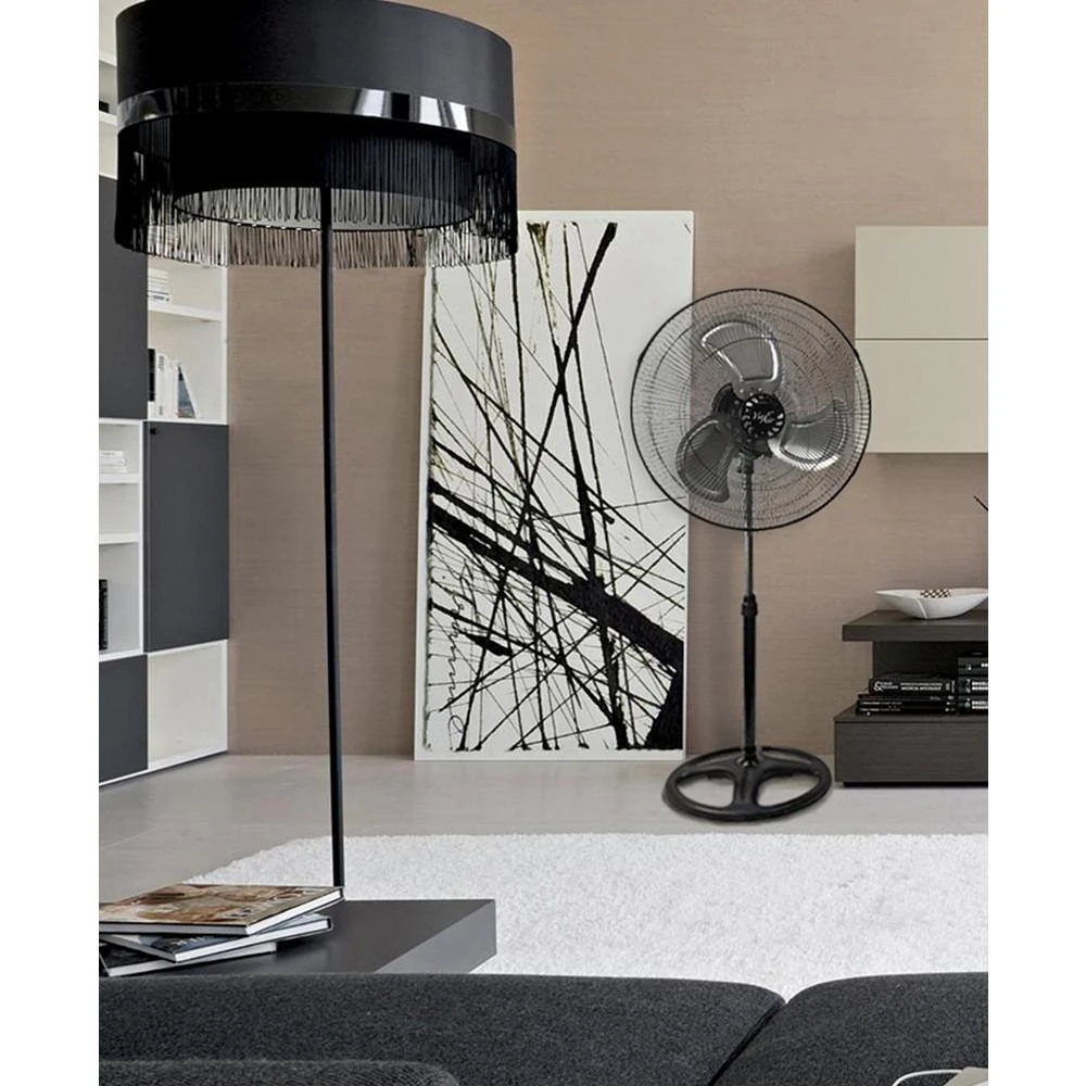 商品VieAir|Vie Air 18" Industrial Heavy Duty Pedestal Oscillating Metal Stand Fan,价格¥523,第2张图片详细描述