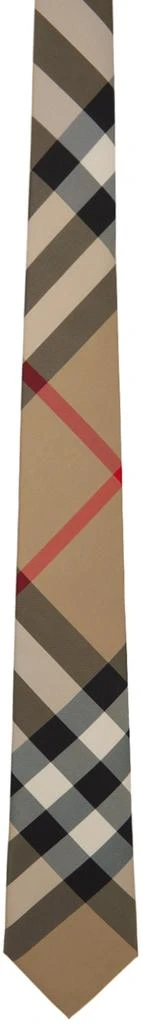 商品Burberry|Beige Checked Tie,价格¥1811,第1张图片