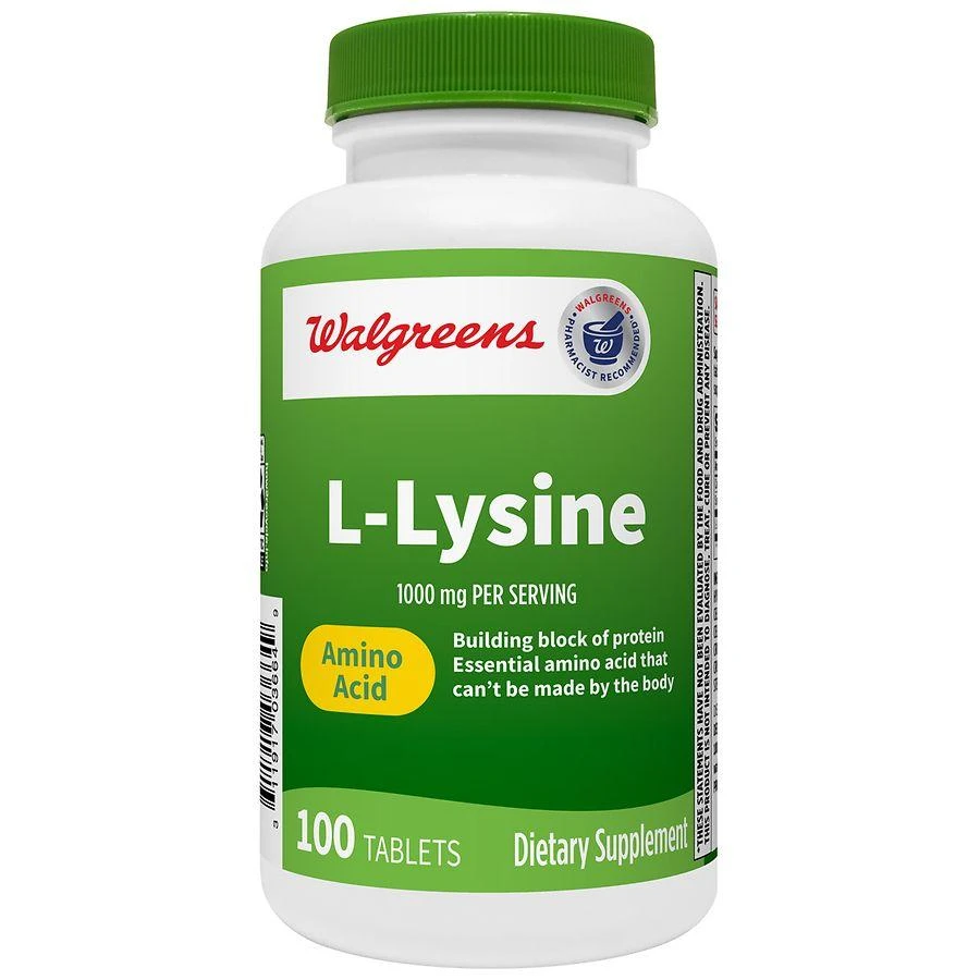 商品Walgreens|L-Lysine 1000mg,价格¥98,第1张图片