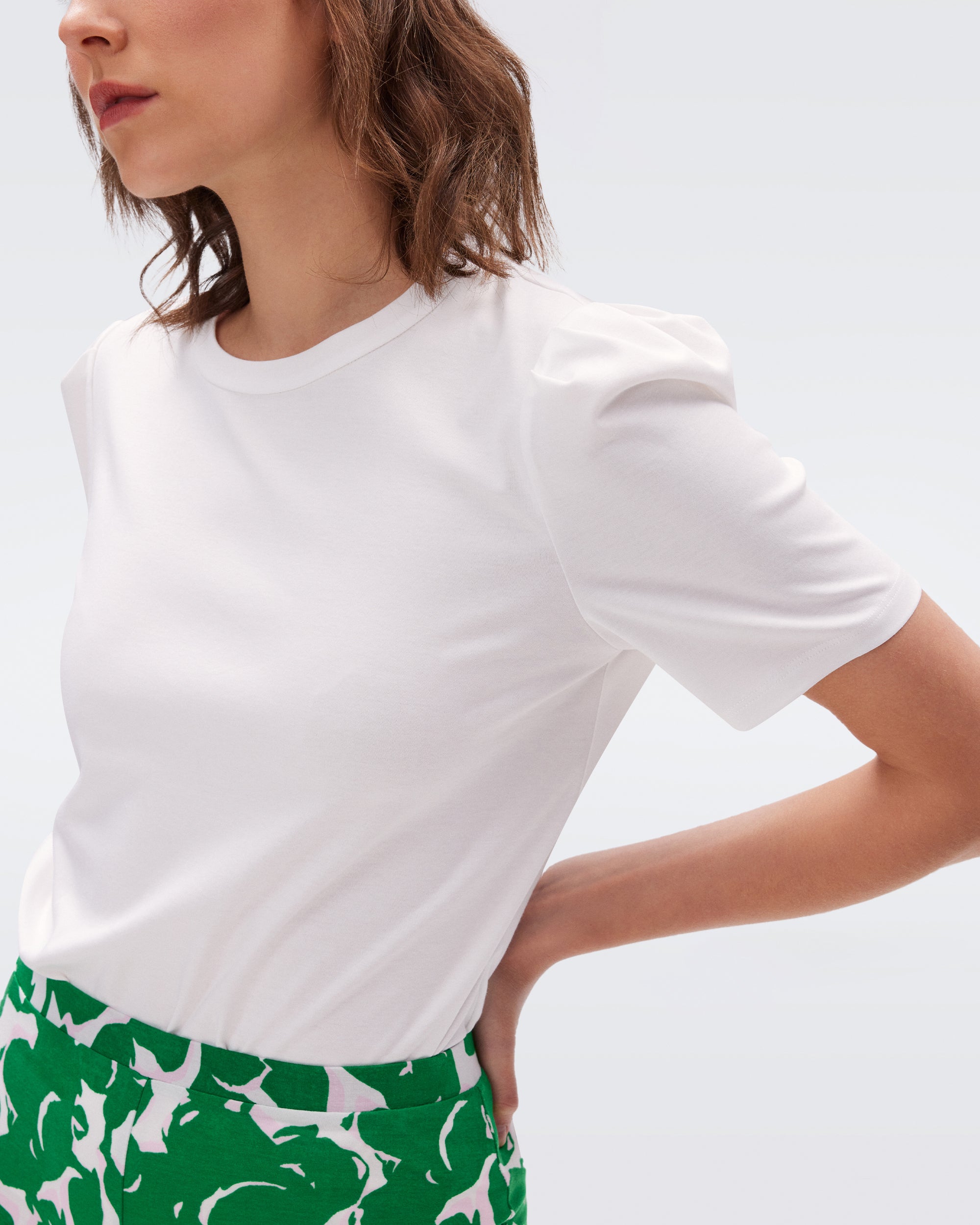 Diane von Furstenberg 女士衬衫 DVFBS2R005IVORY 白色商品第4张图片规格展示