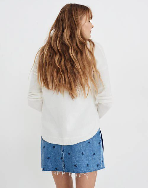 商品Madewell|Peace to All Westlake Pullover Sweater in Coziest Yarn,价格¥396,第4张图片详细描述