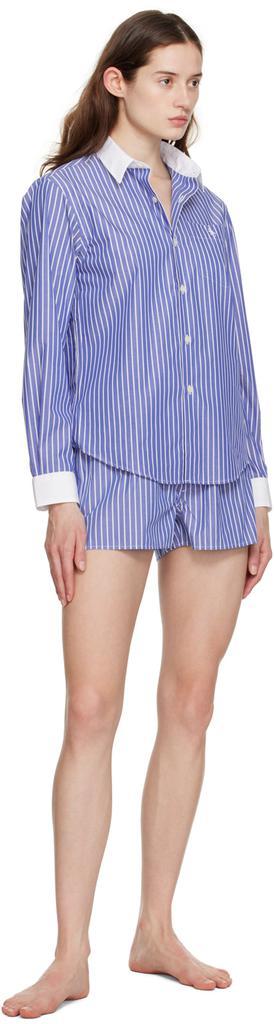 商品Sporty & Rich|Navy Cassie Boy Shorts,价格¥527,第6张图片详细描述