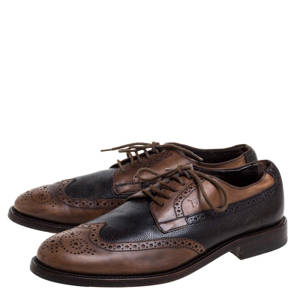 商品[二手商品] Tod's|Tod's Brown Brogue Leather Lace Up Derby Size 41,价格¥1608,第6张图片详细描述