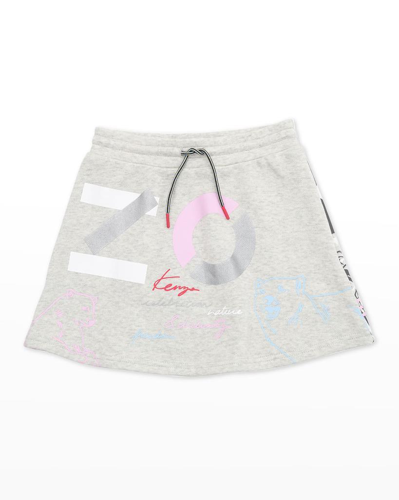 商品Kenzo|Girl's Graphic Fleece Skirt, Size 4-5,价格¥387,第1张图片