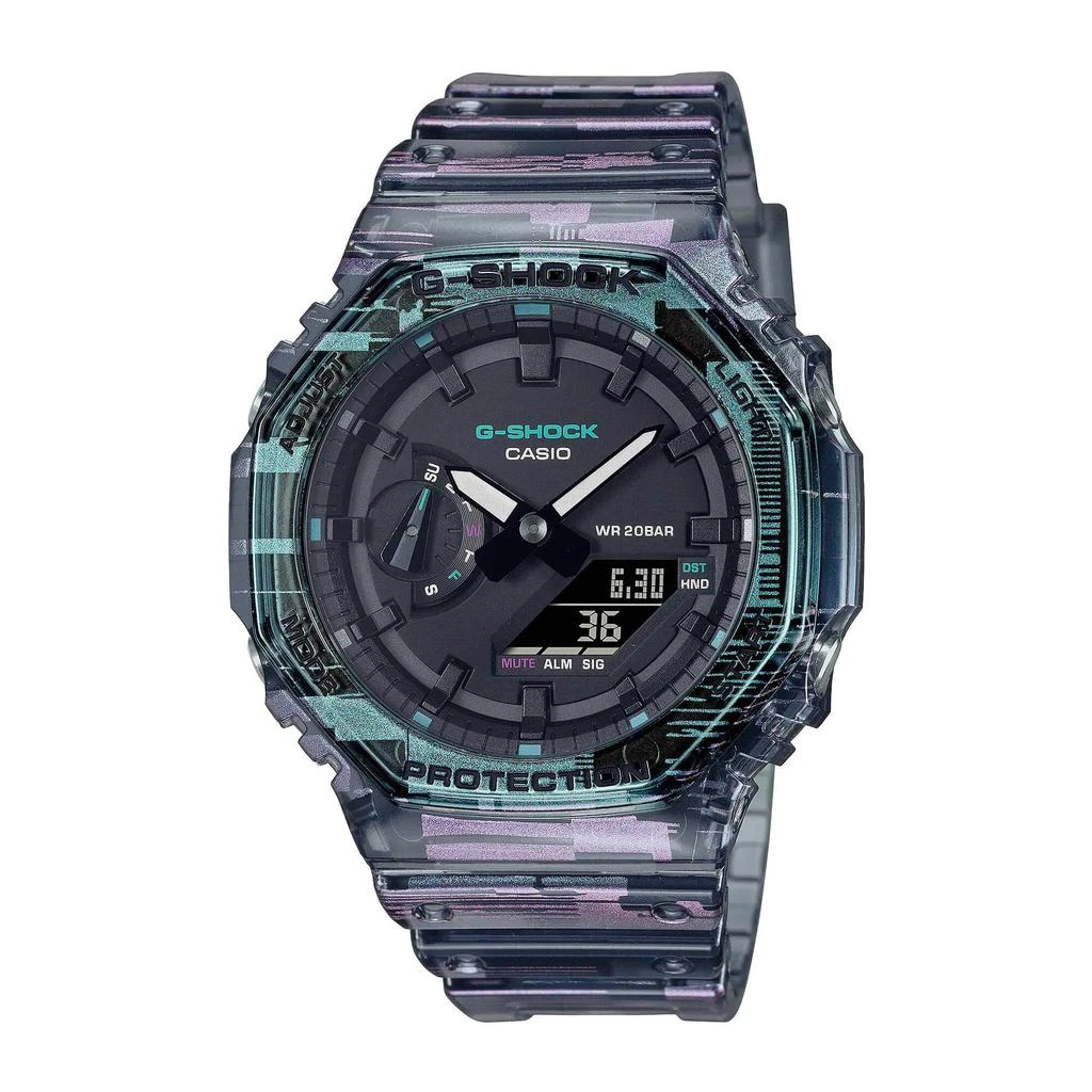 商品Casio|Casio Men's Watch - 2100 World Timer Black Analog Digital Dial Strap | GA2100NN-1A,价格¥727,第1张图片