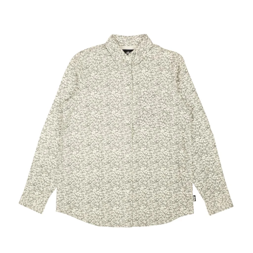 商品STUSSY|Natural White Printed Sherpa Button Down Shirt,价格¥448,第1张图片