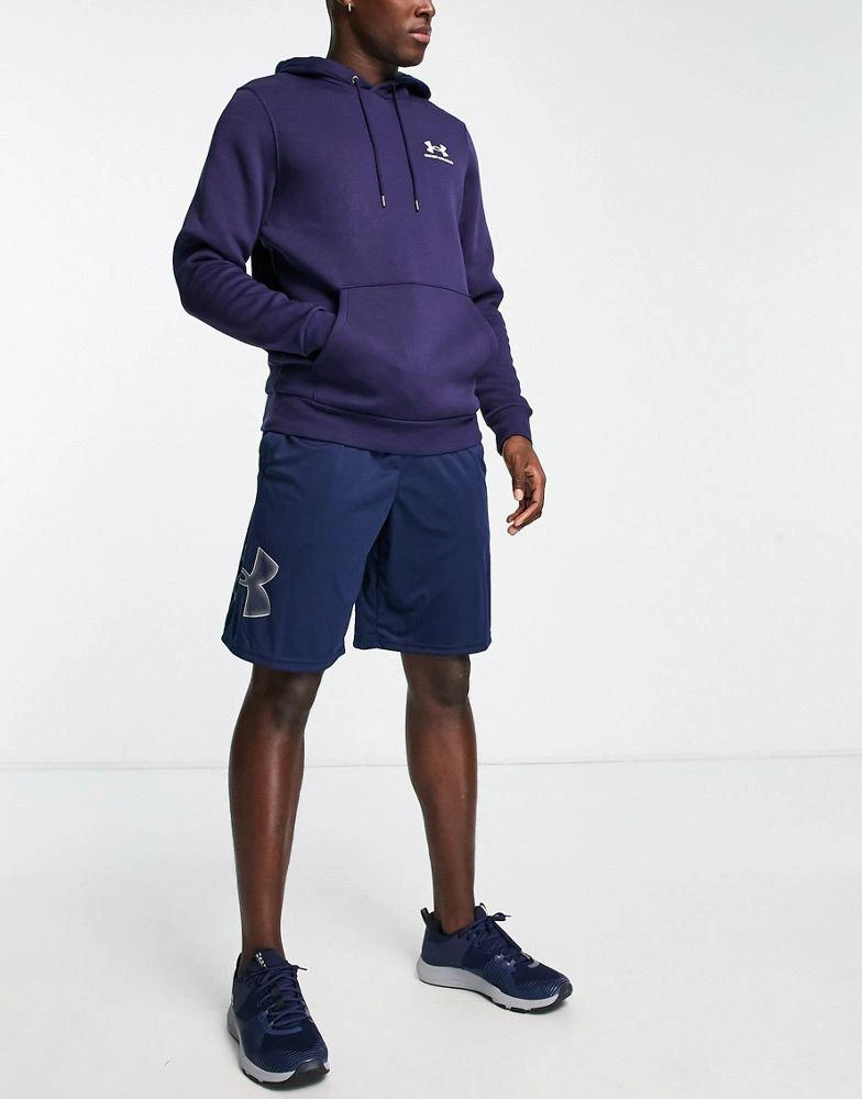 商品Under Armour|Under Armour Training Essential fleece hoodie in navy,价格¥235,第3张图片详细描述