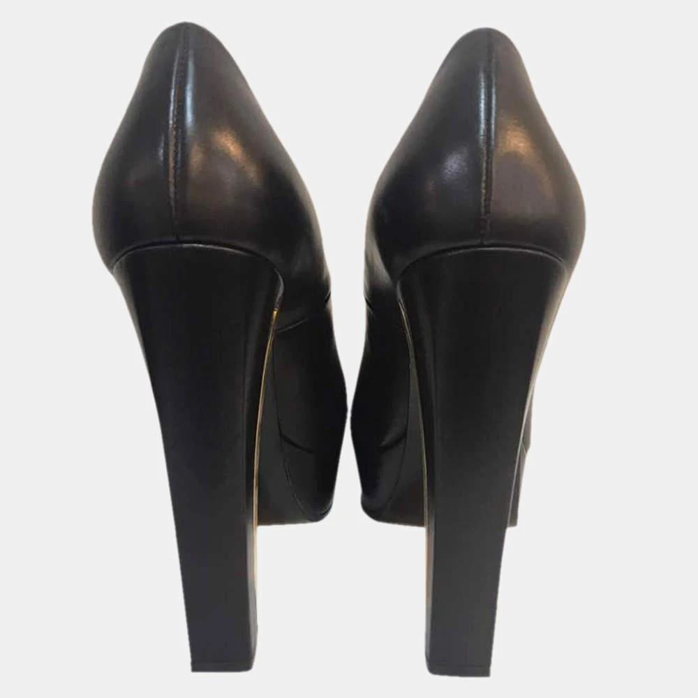 商品[二手商品] Yves Saint Laurent|Yves Saint Laurent Black Leather Platform Pumps Size EU 37,价格¥3527,第3张图片详细描述