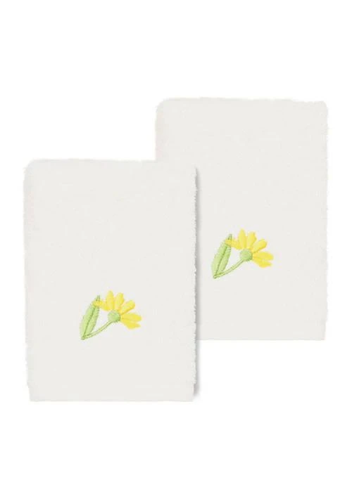 商品Linum Home Textiles|Home Daisy 2Pc Embellished Washcloth Set,价格¥238,第1张图片详细描述