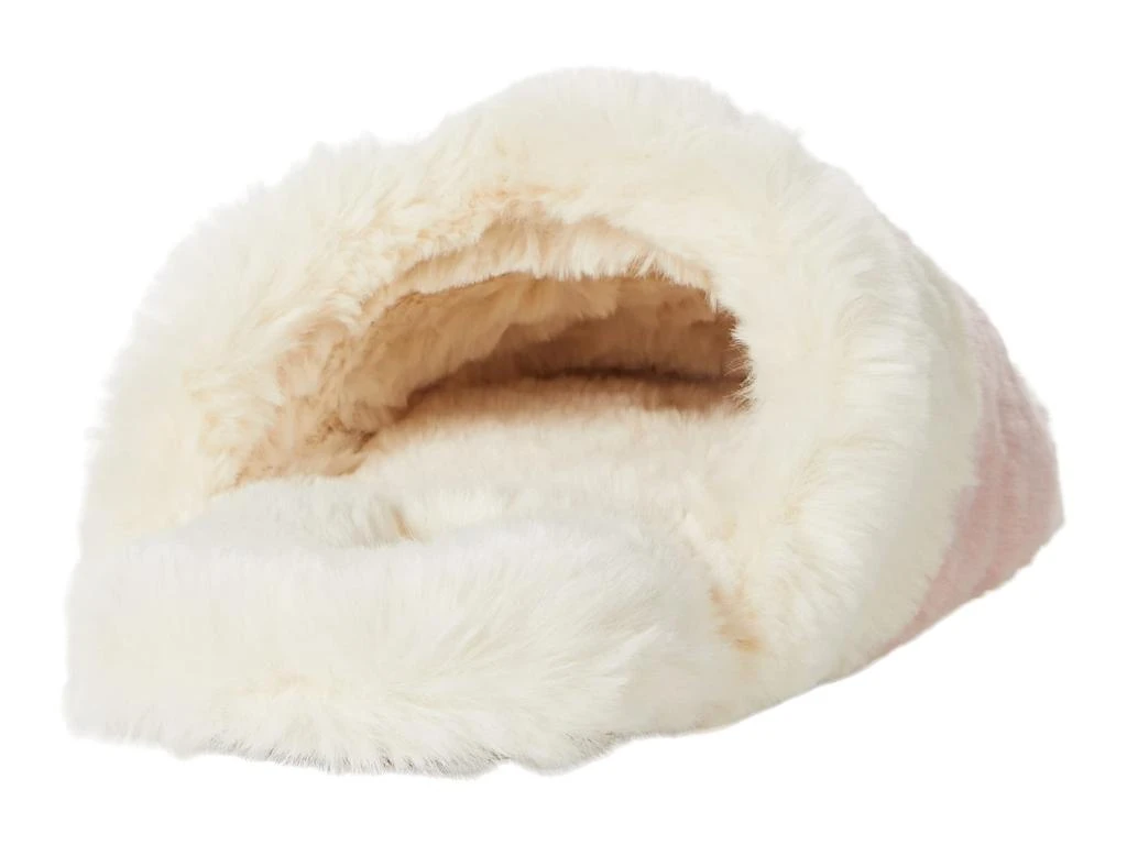 商品Madewell|Colorblock Quilted Scuff Slippers in Recycled Faux Fur,价格¥220,第5张图片详细描述