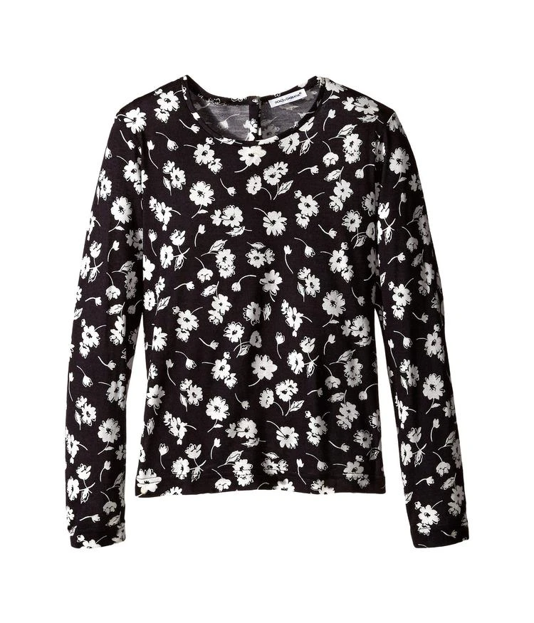 商品Dolce & Gabbana|幼儿/小童Dolce & Gabbana Kids City Floral Long T-Shirt (Toddler/Little Kids),价格¥944,第1张图片