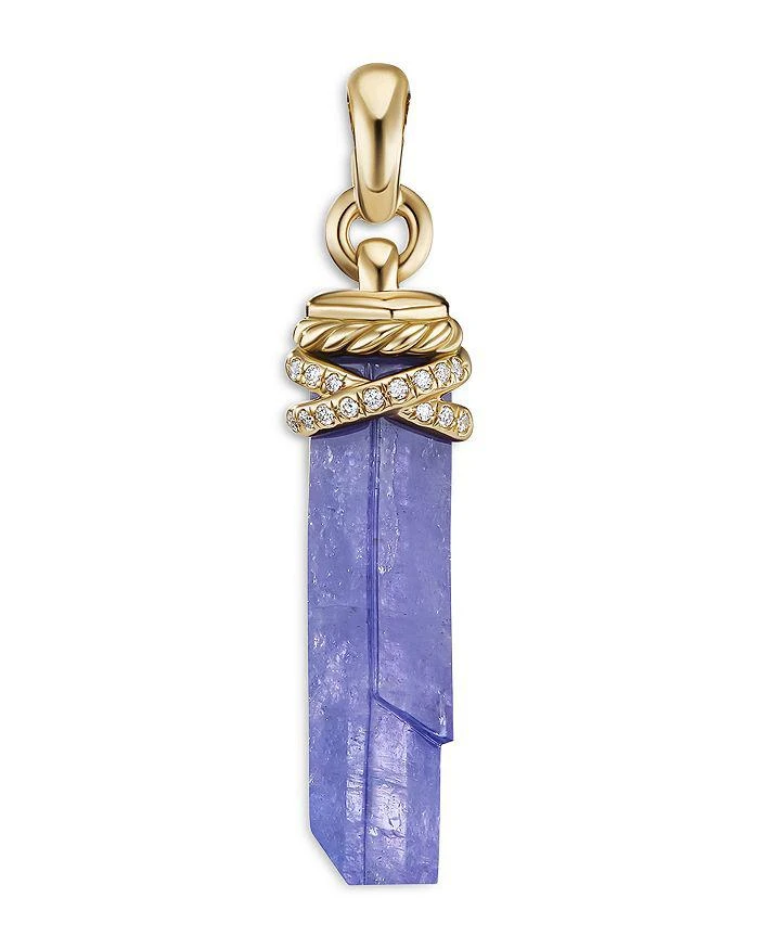 商品David Yurman|Amulets 18K Yellow Gold Wrapped Amulet with Pavé Diamonds,价格¥18687,第1张图片