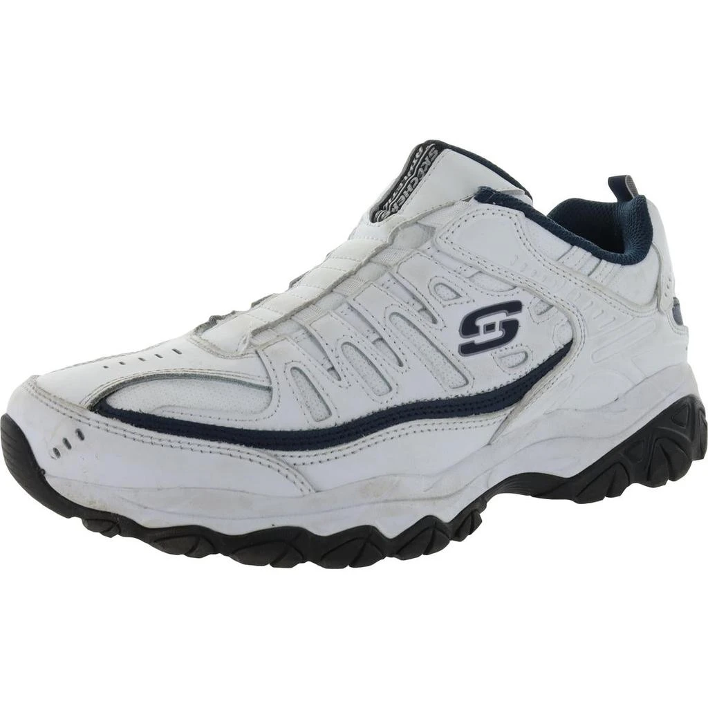 商品SKECHERS|Skechers Mens After Burn Leather Memory Foam Sneakers,价格¥398,第1张图片