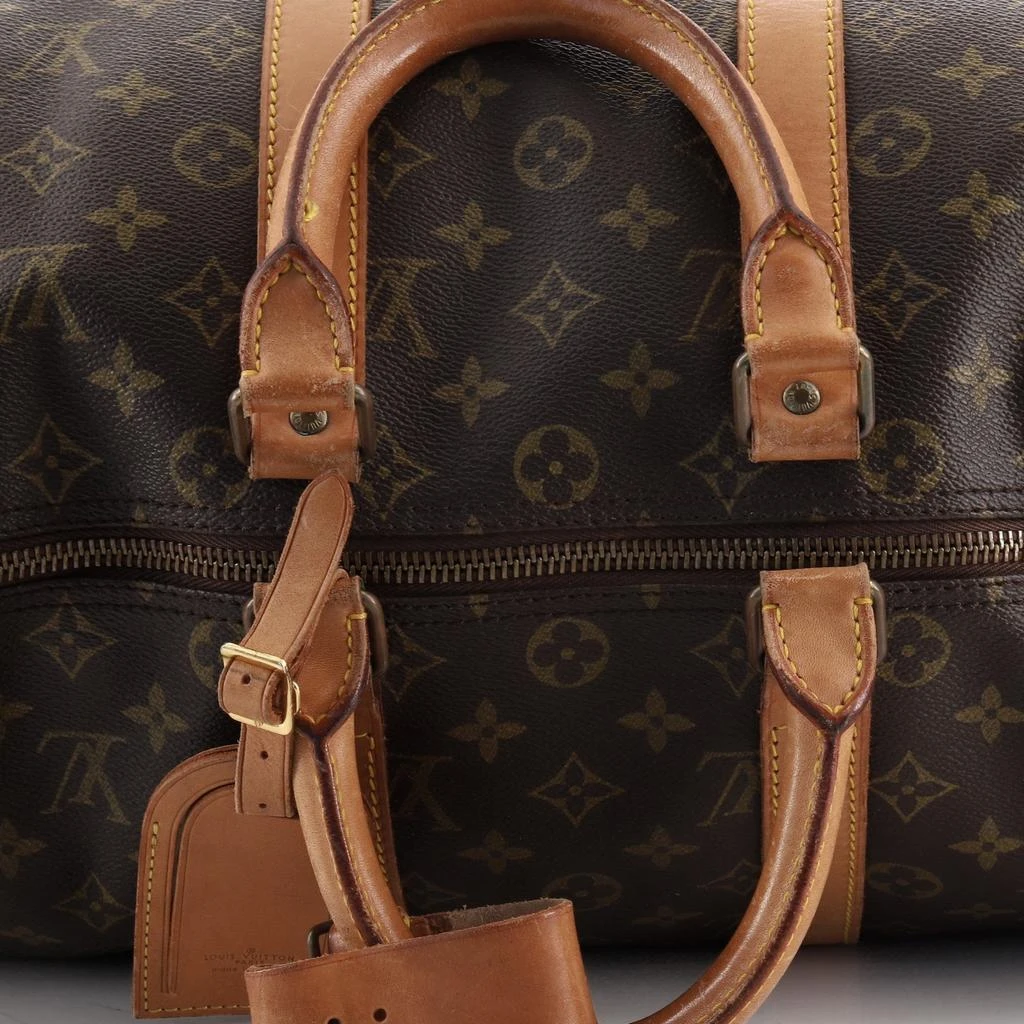 商品[二手商品] Louis Vuitton|Louis Vuitton Brown Monogram Canvas Leather Keepall 45cm Duffle Bag,价格¥12582,第4张图片详细描述