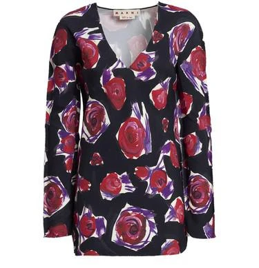 商品Marni|Spinning Roses 长印花衬衫,价格¥7963,第1张图片