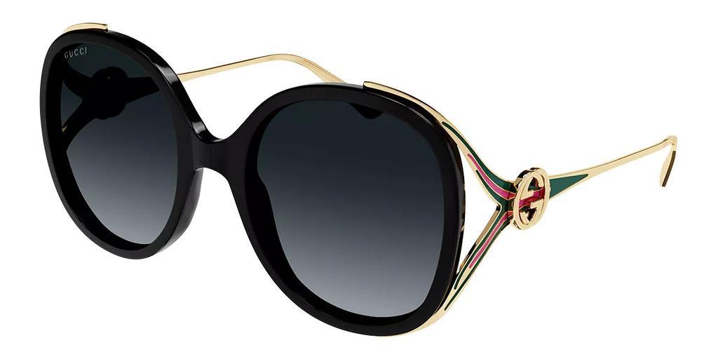 商品Gucci|Gucci Grey Gradient Butterfly Ladies Sunglasses GG0226S 007,价格¥1795,第1张图片
