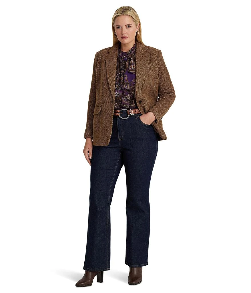 商品Ralph Lauren|Plus-Size Wool-Blend Herringbone Blazer,价格¥2217,第4张图片详细描述