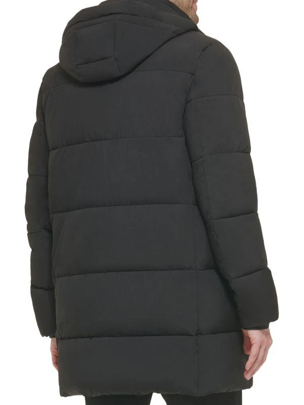 商品Calvin Klein|Quilted Hooded Longline Puffer Jacket,价格¥1461,第2张图片详细描述